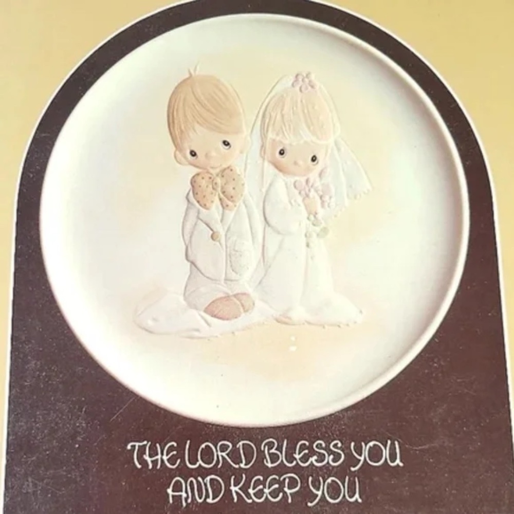 Wedding Keepsake Lord Bless You Plate